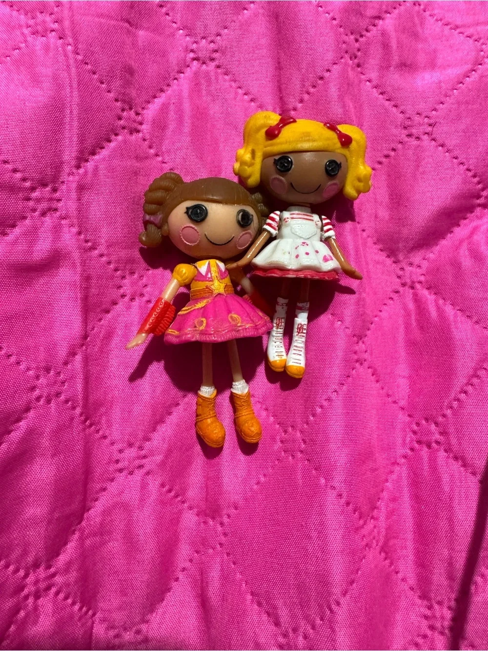 Mini Collectible Doll Pair - Pink & Yellow Fashion Dolls